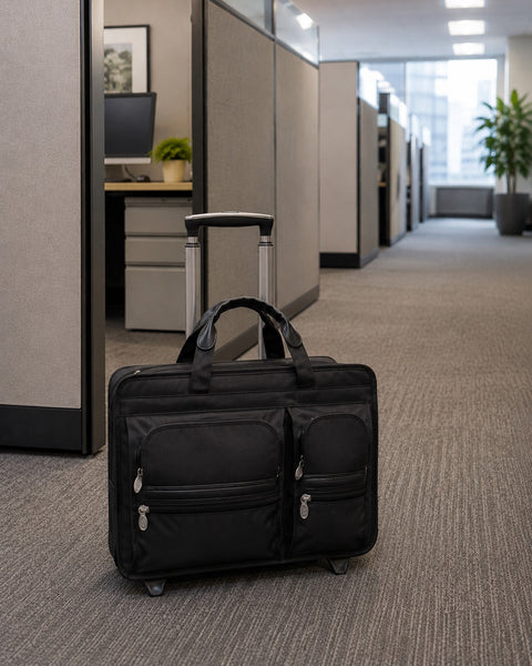 CLINTON | 17” Nylon Detachable-Wheeled Laptop Case