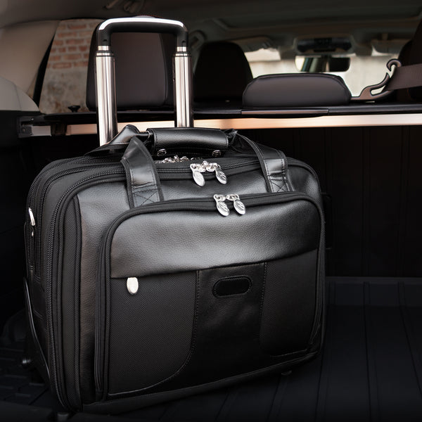 CHICAGO | 17” Nylon Detachable-Wheeled Overnight Laptop Case