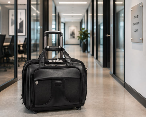 CHICAGO | 17” Nylon Detachable-Wheeled Overnight Laptop Case
