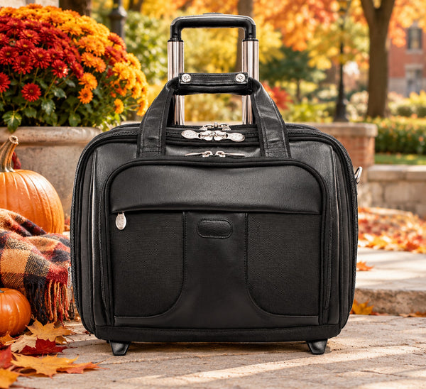 CHICAGO | 17” Nylon Detachable-Wheeled Overnight Laptop Case
