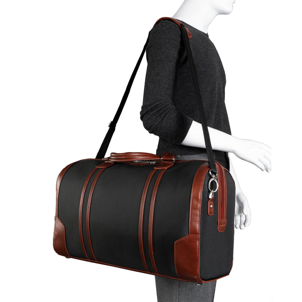 KINZIE | Nylon Two-Tone Carry-All Tablet Duffel