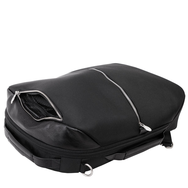 EAST SIDE | 17” Nylon 2-In-1 Laptop Cross-Body & Backpack