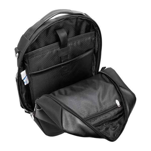 EAST SIDE | 17” Nylon 2-In-1 Laptop Cross-Body & Backpack