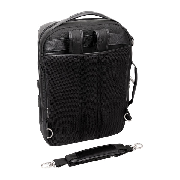 EAST SIDE | 17” Nylon 2-In-1 Laptop Cross-Body & Backpack
