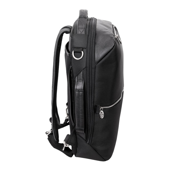 EAST SIDE | 17” Nylon 2-In-1 Laptop Cross-Body & Backpack