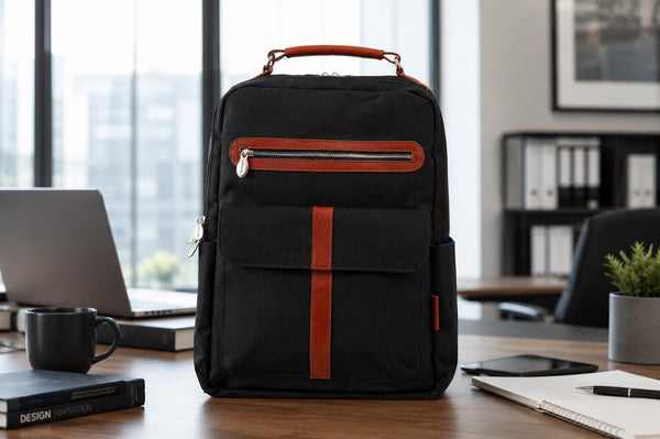 LOGAN | 17” Nylon Two-Tone Laptop Backpack