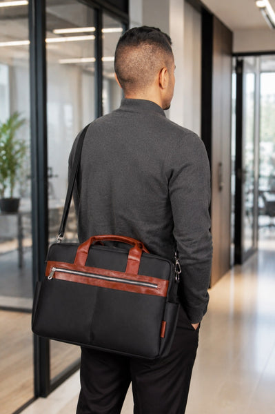 SOUTHPORT | 17” Nylon Two-Tone Laptop Briefcase