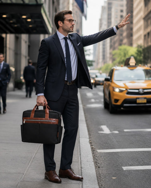SOUTHPORT | 17” Nylon Two-Tone Laptop Briefcase