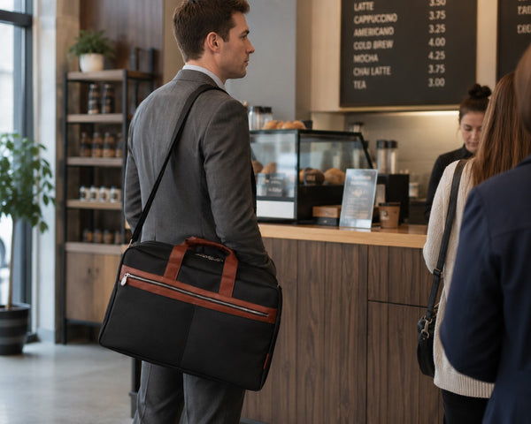 WELLINGTON  | 21” Nylon Carry-All Two-Tone Laptop Duffel