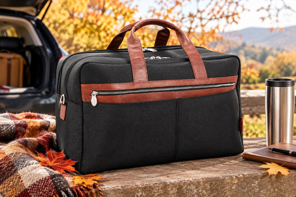 WELLINGTON  | 21” Nylon Carry-All Two-Tone Laptop Duffel