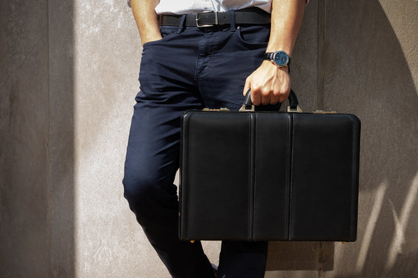 DALEY | 4.25” Leather Attaché Briefcase