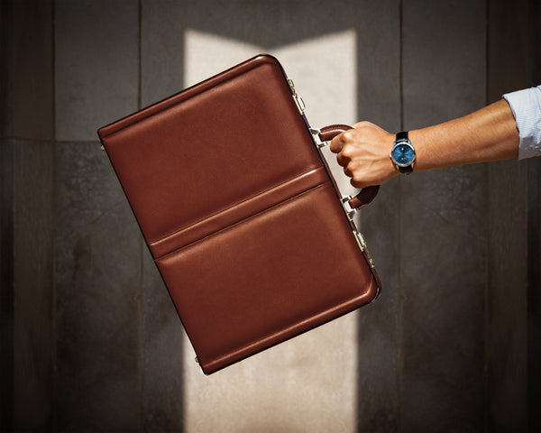 REAGAN | 4.25” Leather Attaché Briefcase