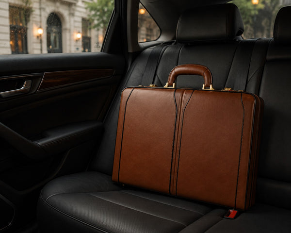 LAWSON | 4.25” Leather Attaché Briefcase