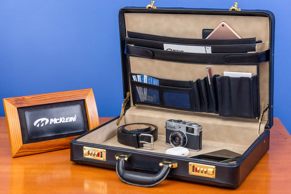 LAWSON | 4.25” Leather Attaché Briefcase