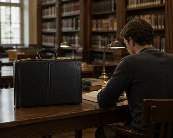 LAWSON | 4.25” Leather Attaché Briefcase