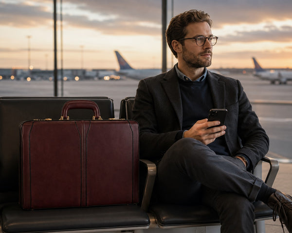LAWSON | 4.25” Leather Attaché Briefcase