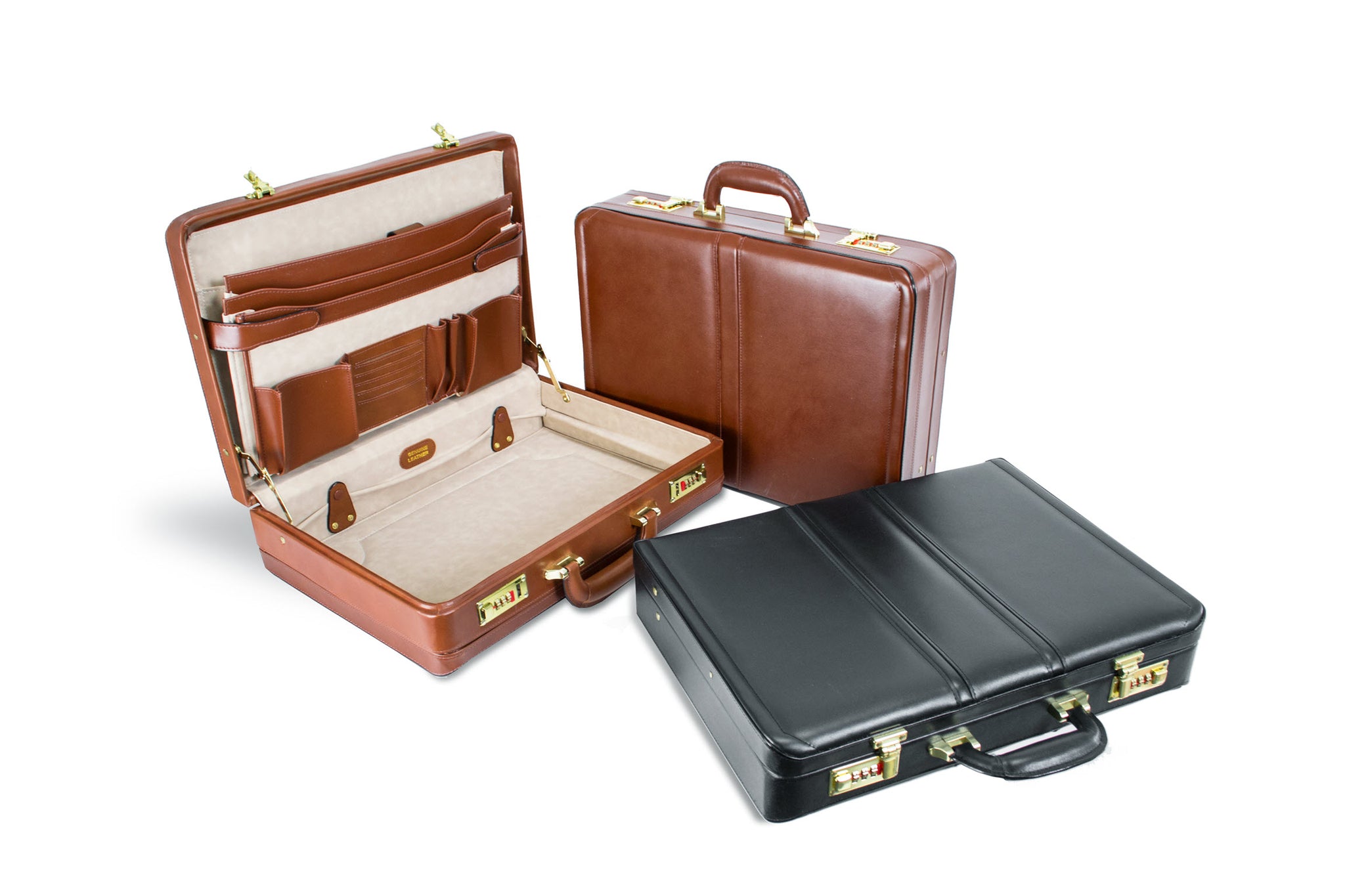 Coughlin Leather Attaché Briefcase - Sleek Design & Durability