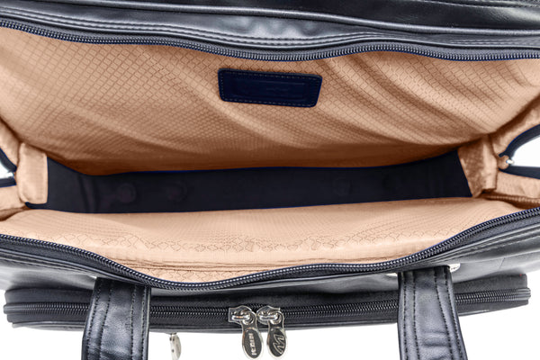 WRIGHTWOOD | 17” Leather Wheeled Laptop Briefcase