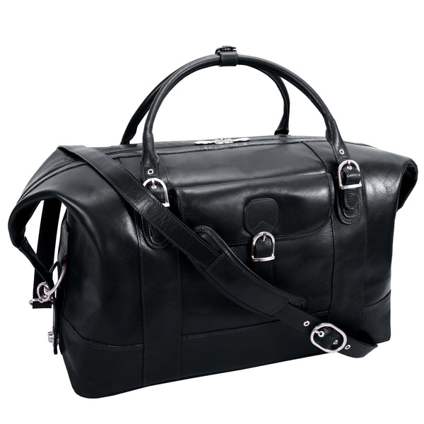 FLOSSMOOR | 21" Leather Carry-on Duffel