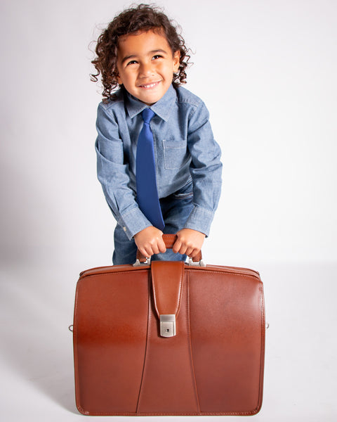 HARRISON | 17" Leather Partners Laptop Briefcase