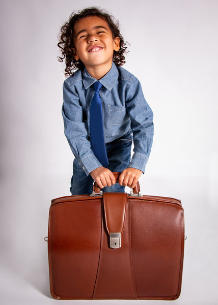 HARRISON | 17" Leather Partners Laptop Briefcase