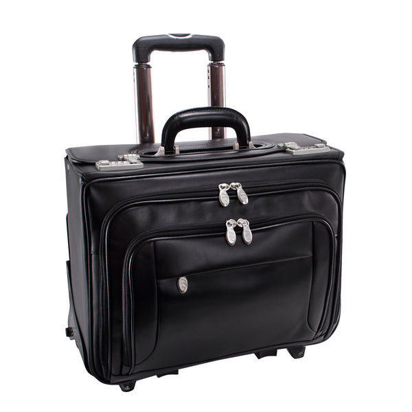 SHERIDAN | 17” Leather Detachable-Wheeled Catalog Case