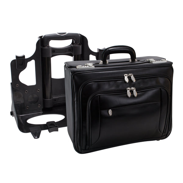 SHERIDAN | 17” Leather Detachable-Wheeled Catalog Case