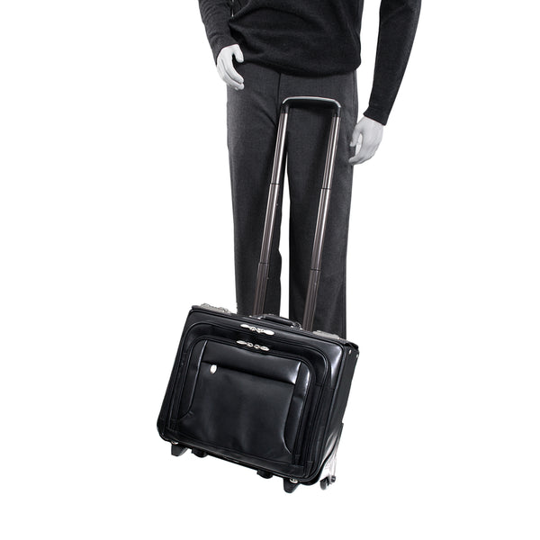 SHERIDAN | 17” Leather Detachable-Wheeled Catalog Case