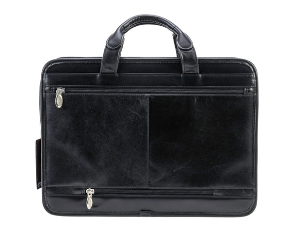 ELSTON | 15” Leather Dual-Compartment Laptop Briefcase