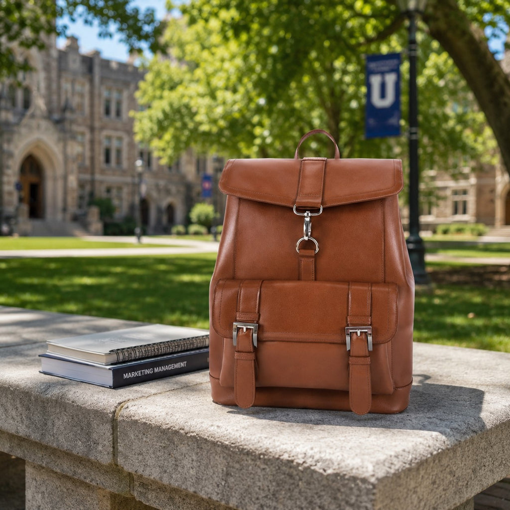 Premium 15” Leather Laptop Backpack – McKleinUSA
