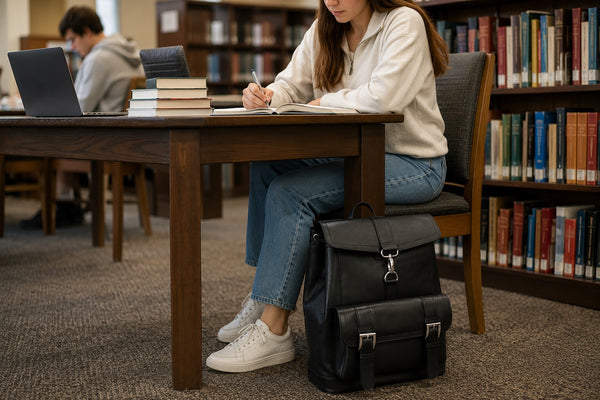HAGEN | 15” Leather Laptop Backpack