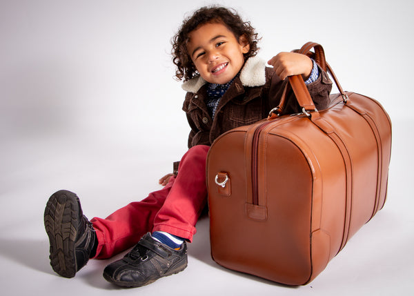 KINZIE |  20” Leather Carry-All Tablet Duffel