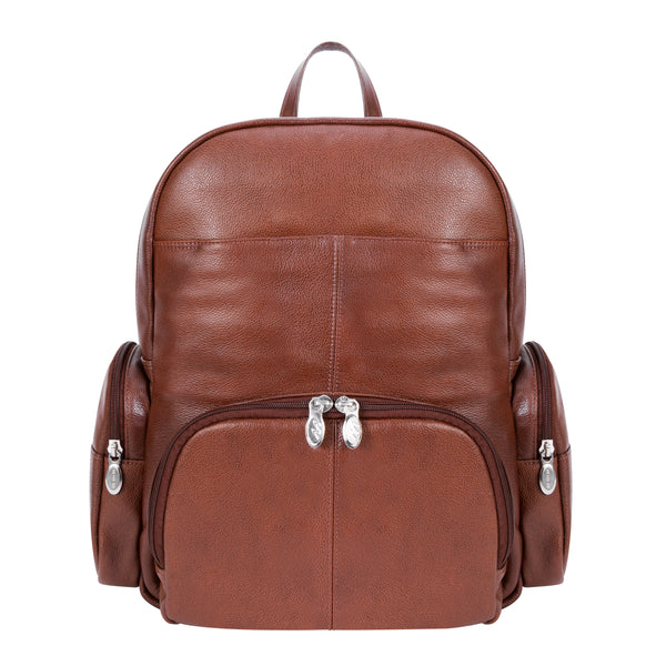 CUMBERLAND | 15” Leather Dual-Compartment Laptop Backpack