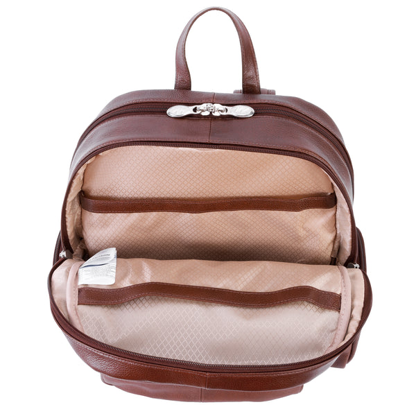 CUMBERLAND | 15” Leather Dual-Compartment Laptop Backpack