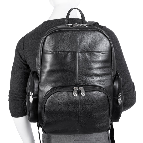 CUMBERLAND | 15” Leather Dual-Compartment Laptop Backpack