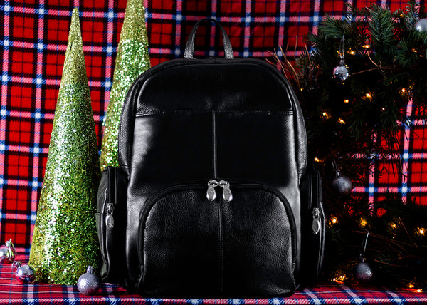 CUMBERLAND | 15” Leather Dual-Compartment Laptop Backpack