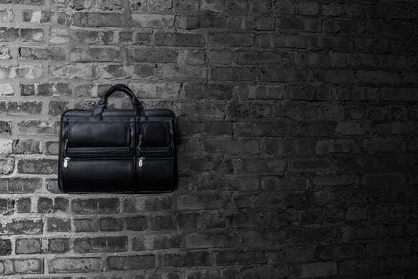 HUBBARD | 15” Leather Dual-Compartment Laptop Briefcase
