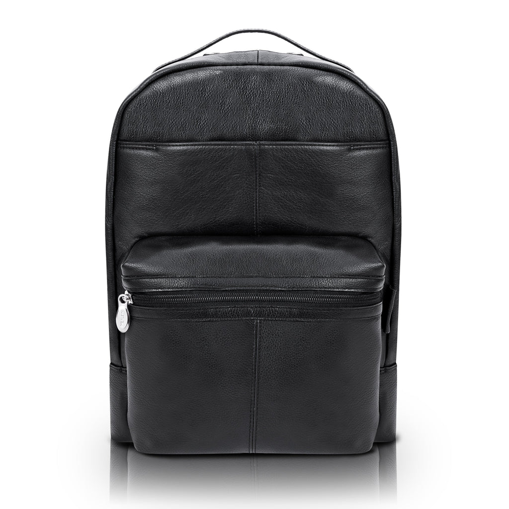 Premium 15” Leather Dual-Compartment Laptop Backpack Premium 15” Leather Dual-Compartment Laptop Backpack
