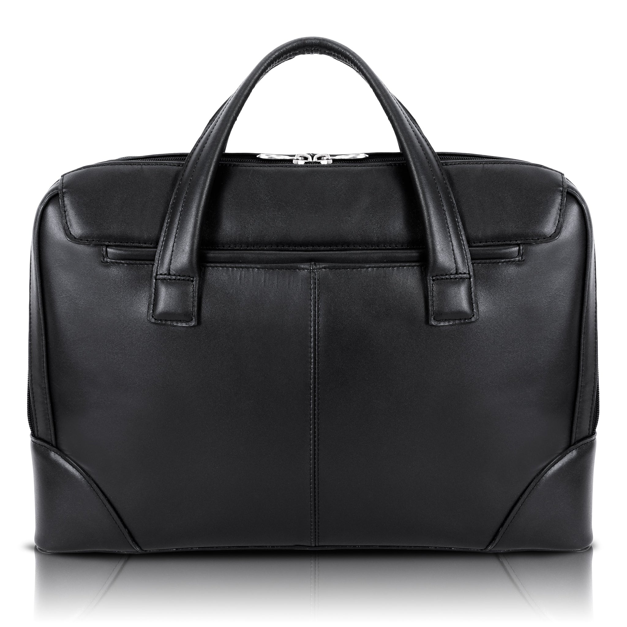 HARPSWELL | 17” Leather Dual-Compartment Laptop Briefcase
