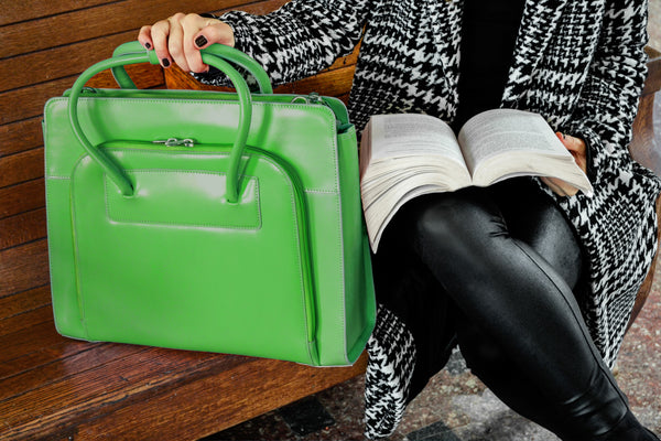 LAKE FOREST | 15” Leather Laptop Tote