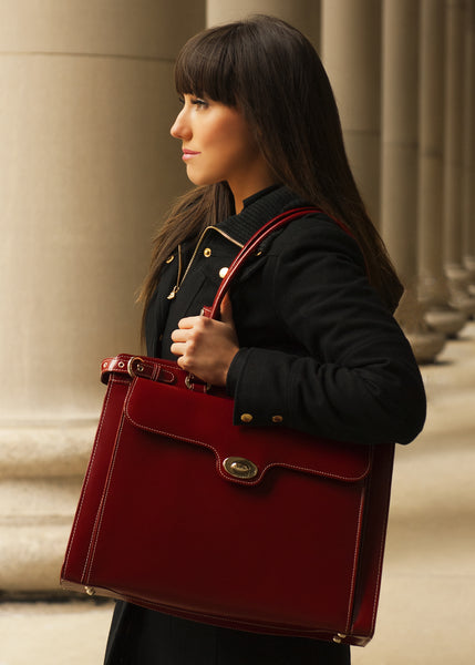 WINNETKA | 15” Leather Laptop Briefcase