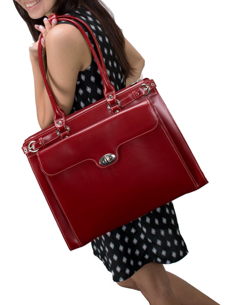 WINNETKA | 15” Leather Laptop Briefcase