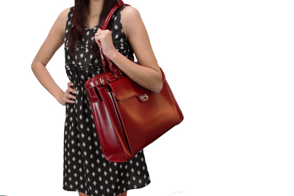 WINNETKA | 15” Leather Laptop Briefcase