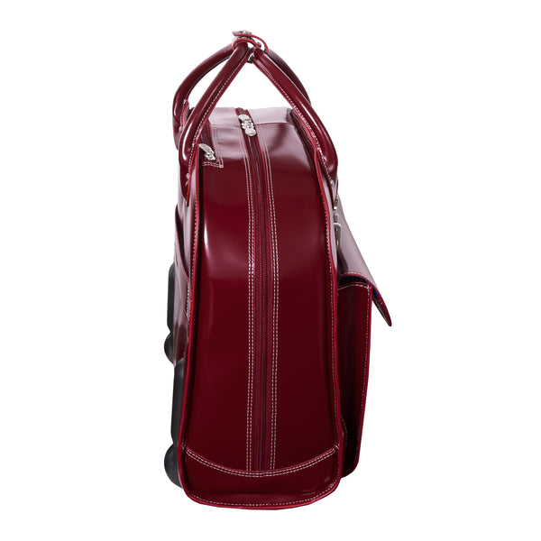 EDGEBROOK | 15” Leather Wheeled Laptop Briefcase