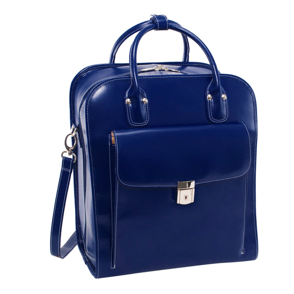 LA GRANGE | 15” Leather Vertical Detachable-Wheeled Laptop Case