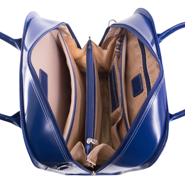 LA GRANGE | 15” Leather Vertical Detachable-Wheeled Laptop Case