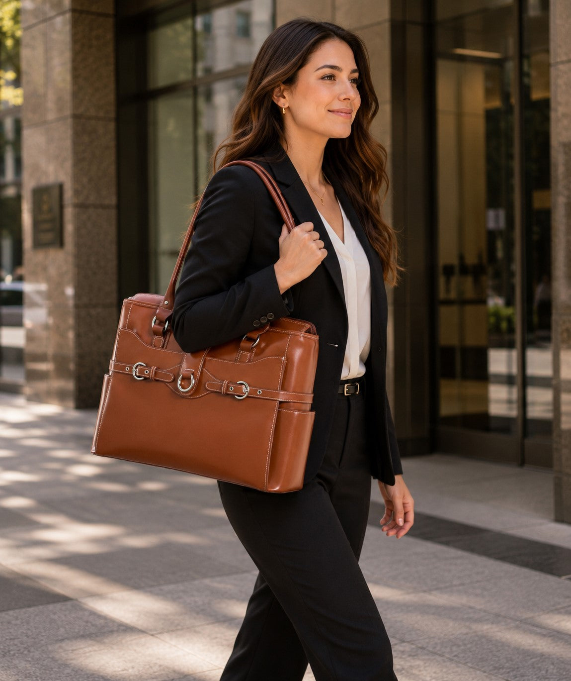 Versatile 15” Leather Laptop Briefcase - Modern Mobility – McKleinUSA