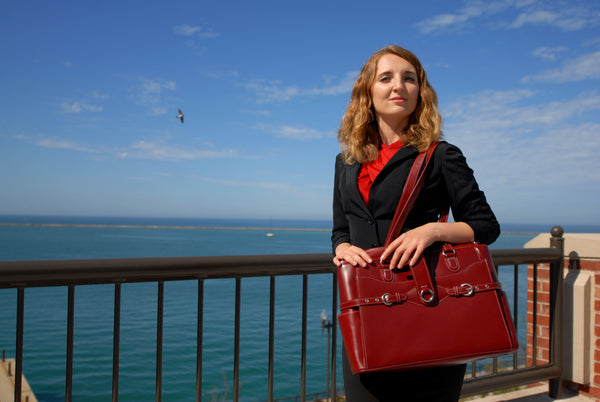 WILLOW SPRINGS | 15” Leather Laptop Briefcase