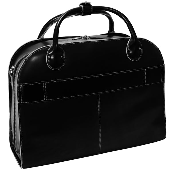 ROSEVILLE | 15” Leather Detachable-Wheeled Laptop Case