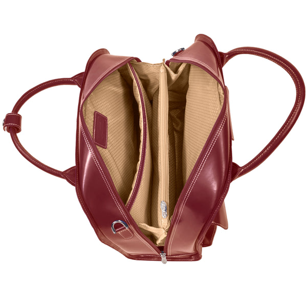 ROSEVILLE | 15” Leather Detachable-Wheeled Laptop Case